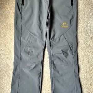 Mcgos Womens Gray Hiking Adventure Fleece Lined Pants, XL